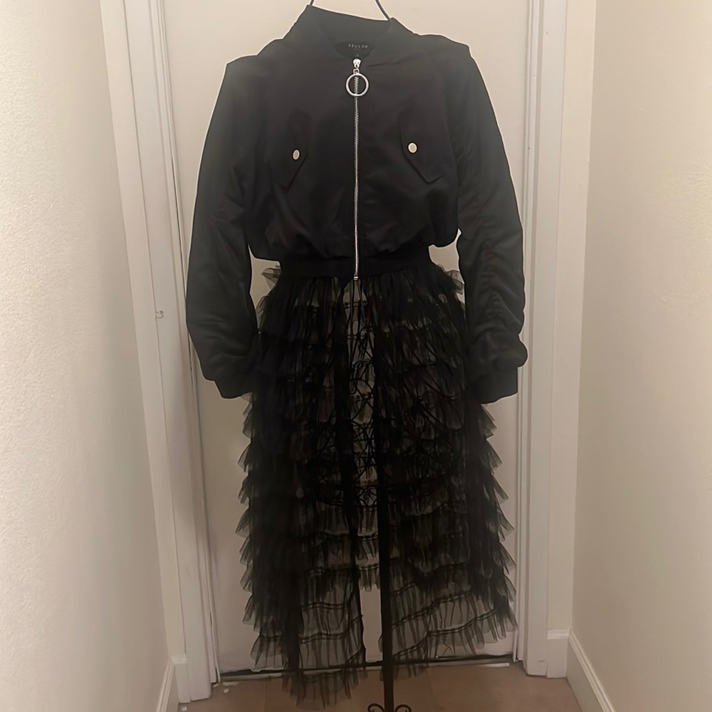 Dolls kill tulle bomber jacket
